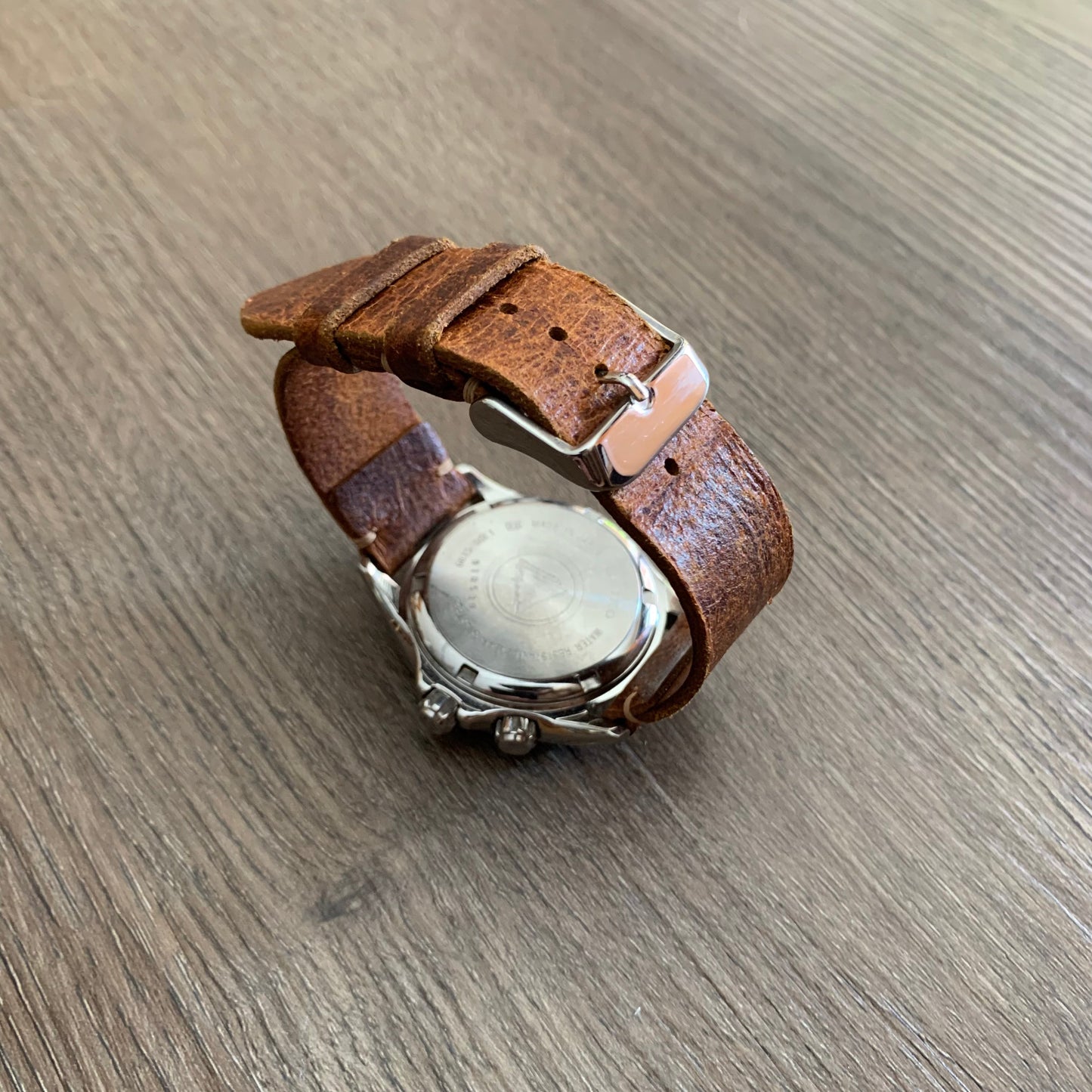 Buttero Saddle stitched watch band, watch strap