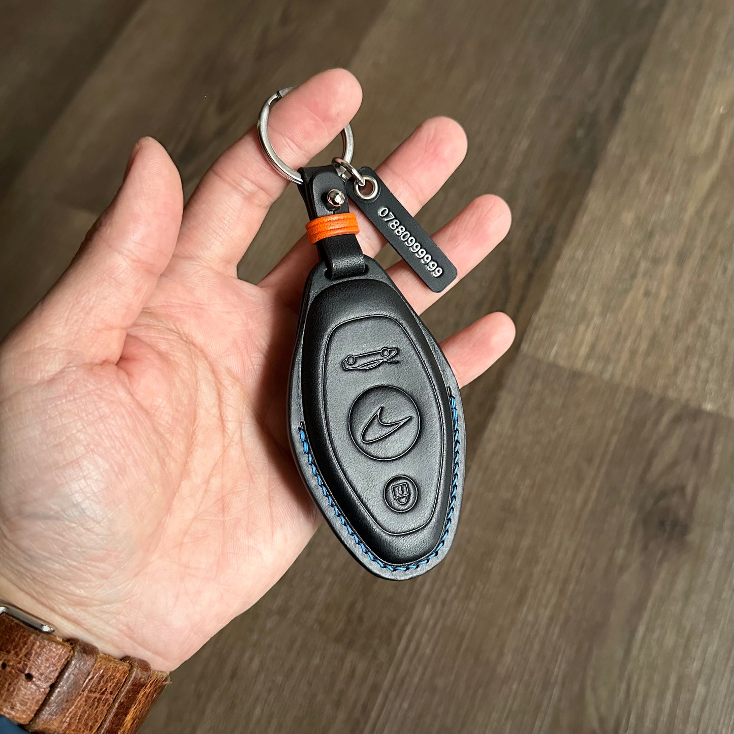 McLaren key fob cover, key case, Buttero Leather