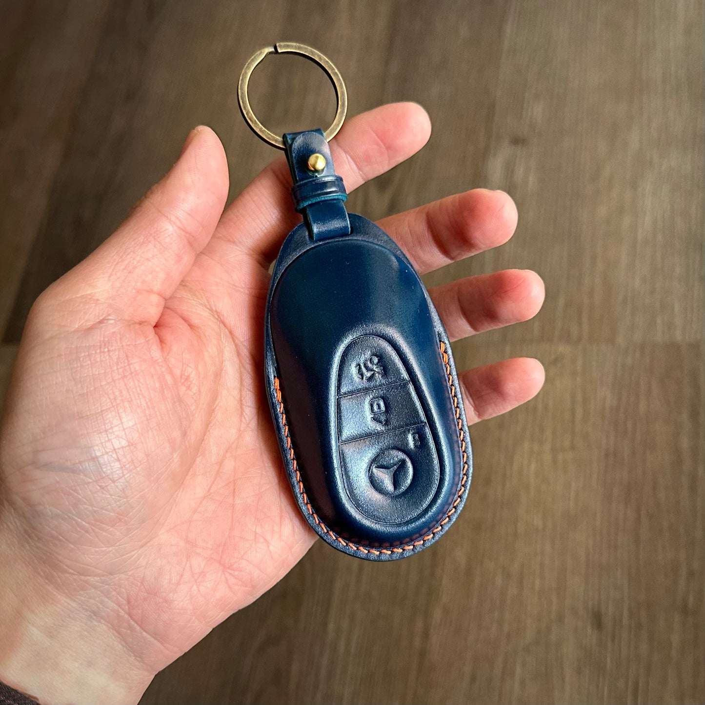 Mercedes-Benz key fob cover, Shell Cordovan