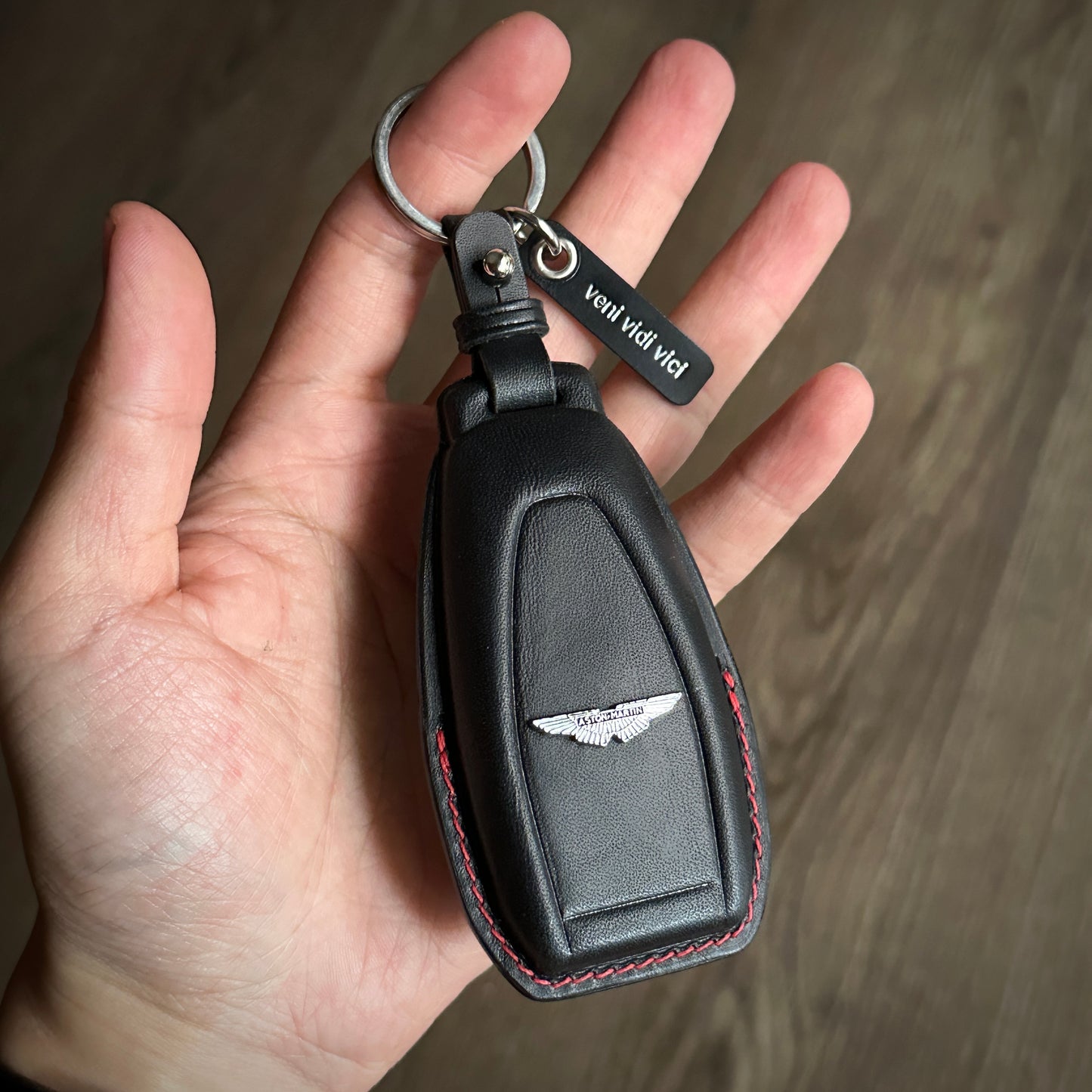 Aston Martin key fob cover, key case, Buttero Leather
