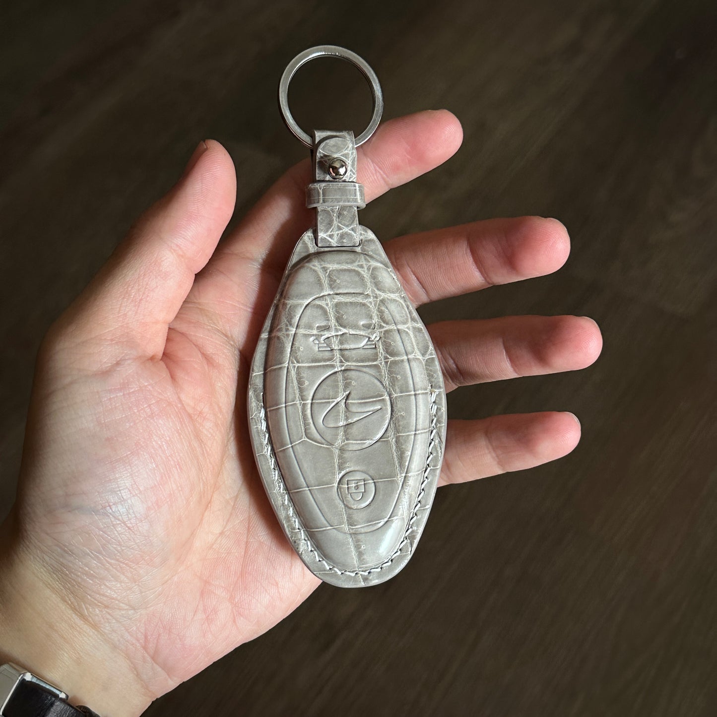 McLaren key fob cover, Crocodile leather Leather key case