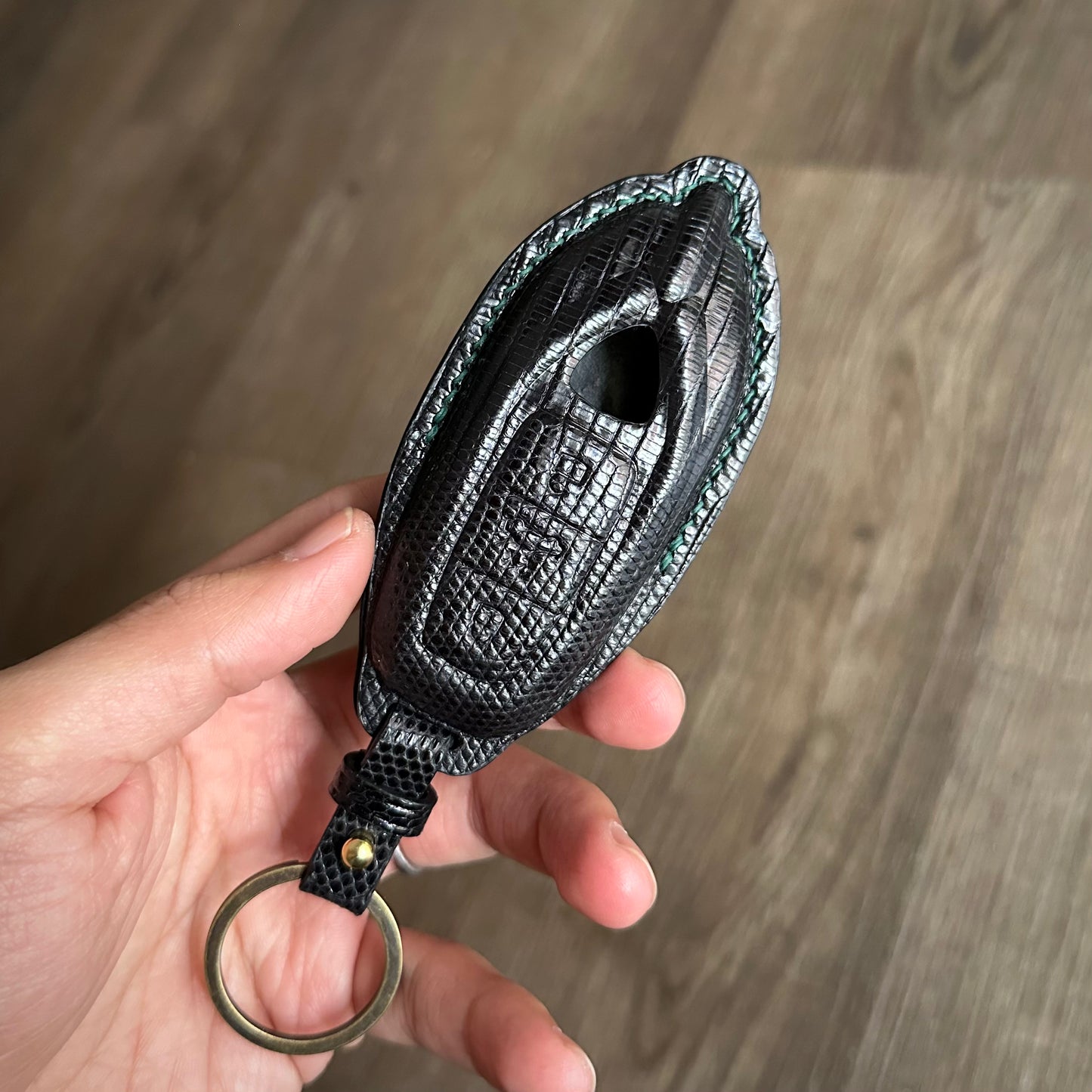 Lamborghini key fob cover, Lamborghini Leather key case, Lizard leather