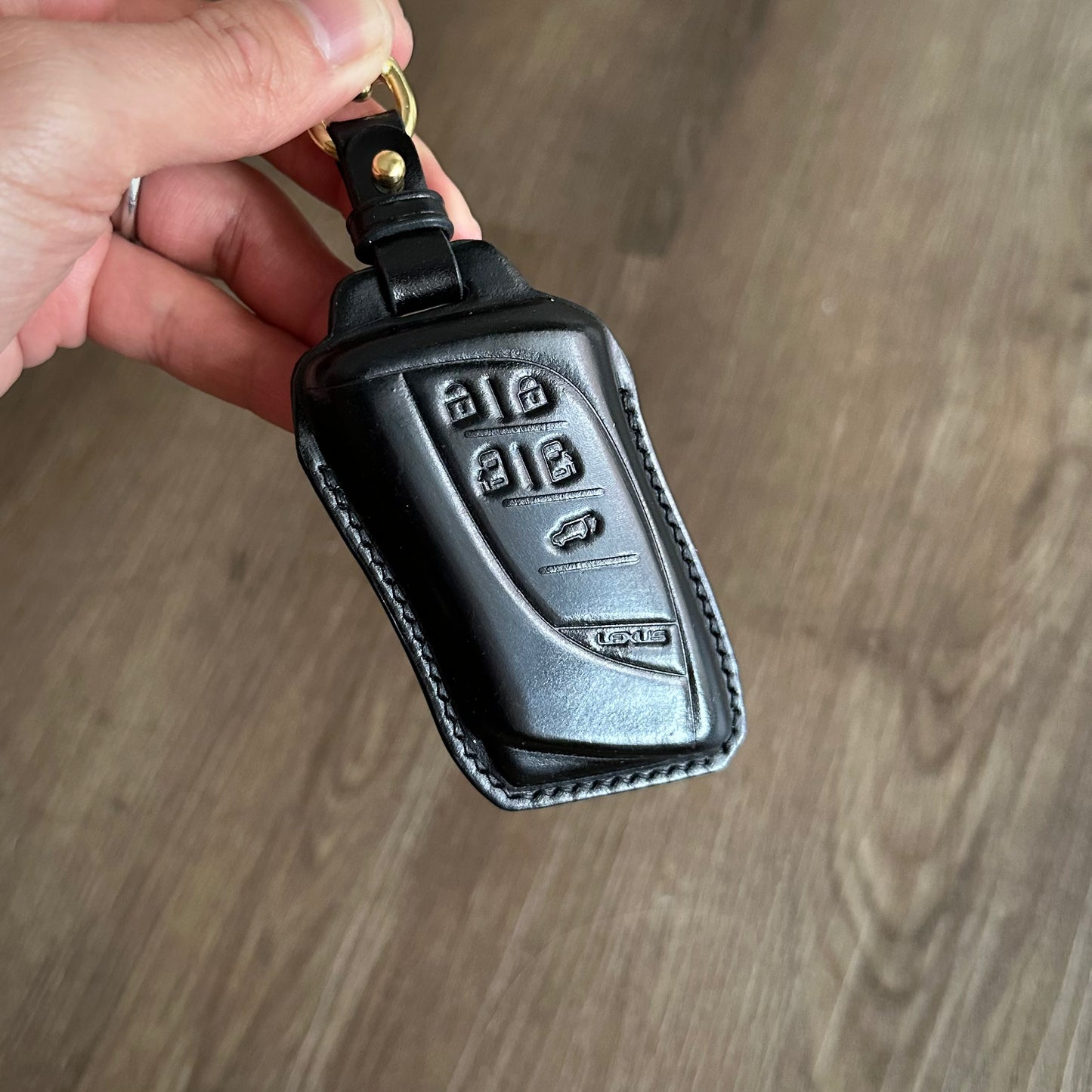 Lexus key fob cover, Shell Cordovan