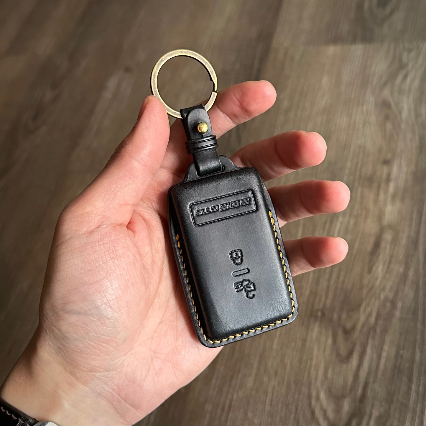 Ferrari key fob cover, Roma key case, 296GTS, Buttero Leather