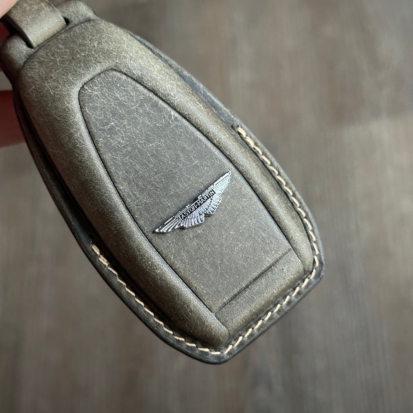 Aston Martin key case, key fob cover, Pueblo leather