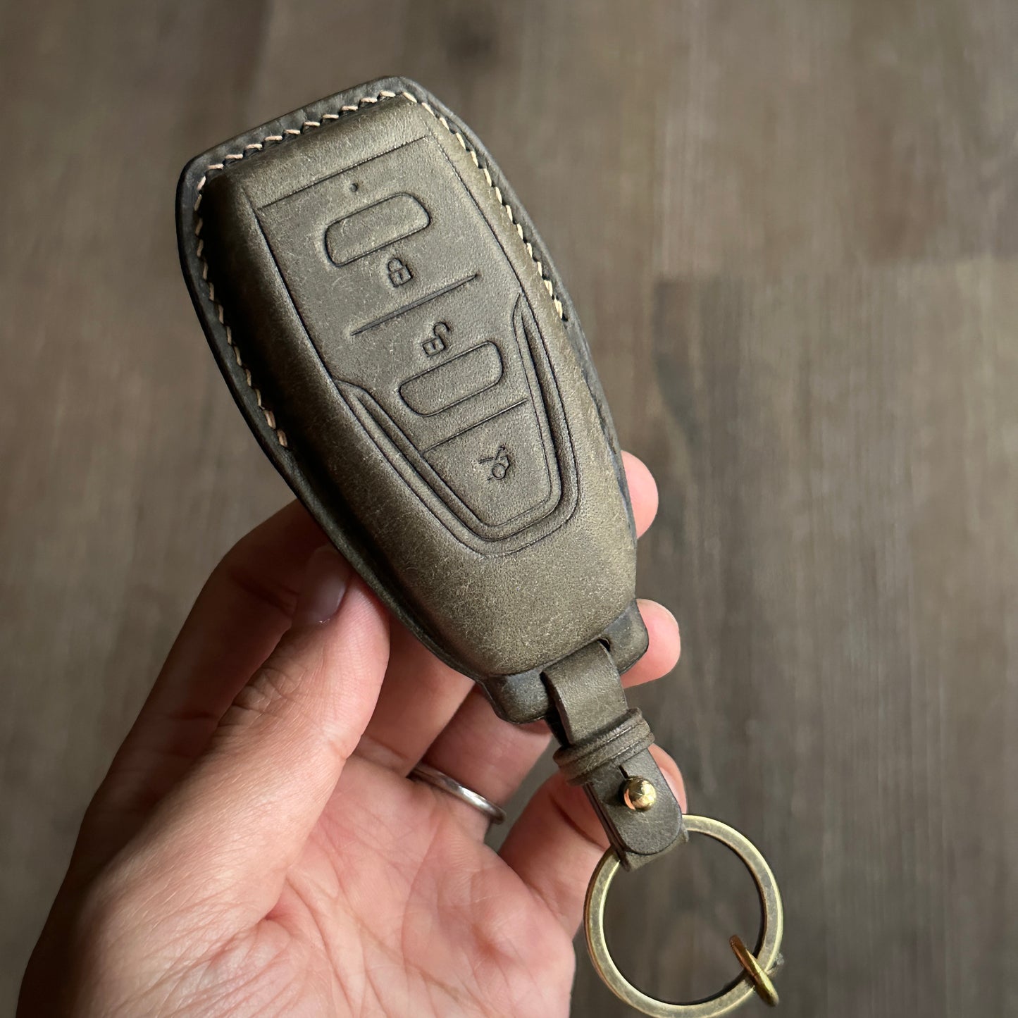 Aston Martin key case, key fob cover, Pueblo leather