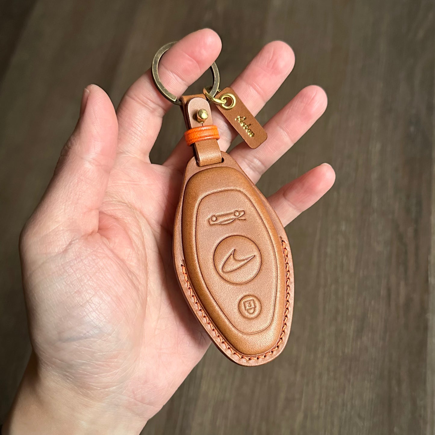 McLaren key fob cover, key case, Buttero Leather