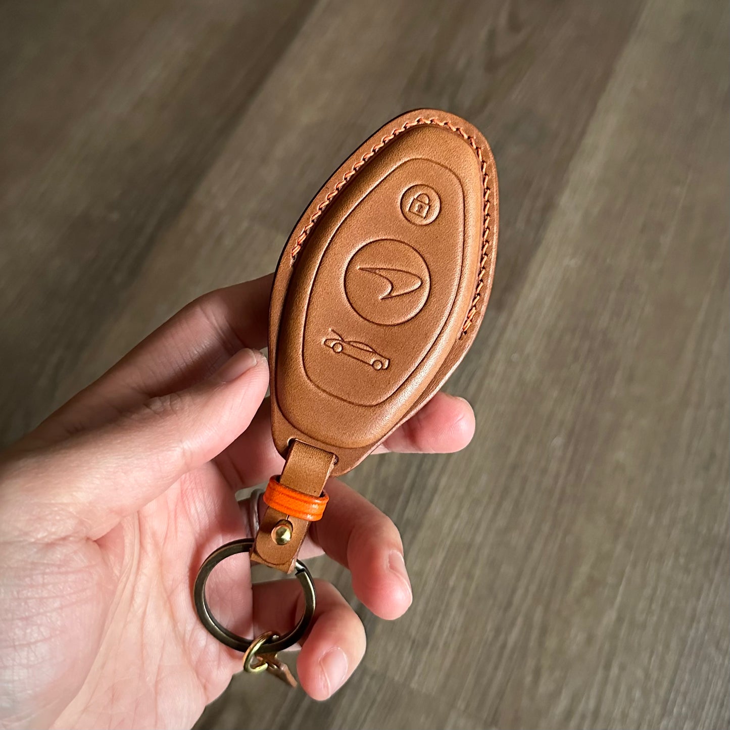 McLaren key fob cover, key case, Buttero Leather