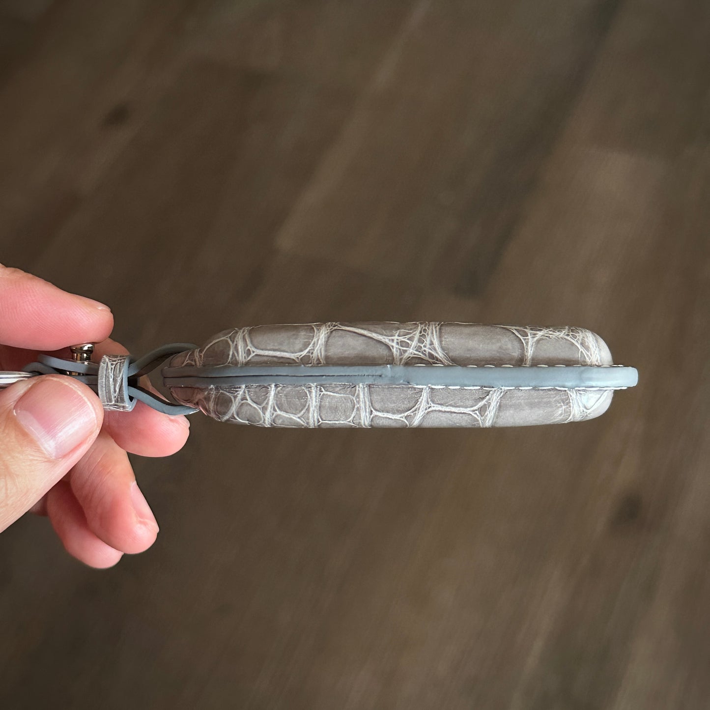Rolls Royce Crocodile key fob cover, Leather key holder