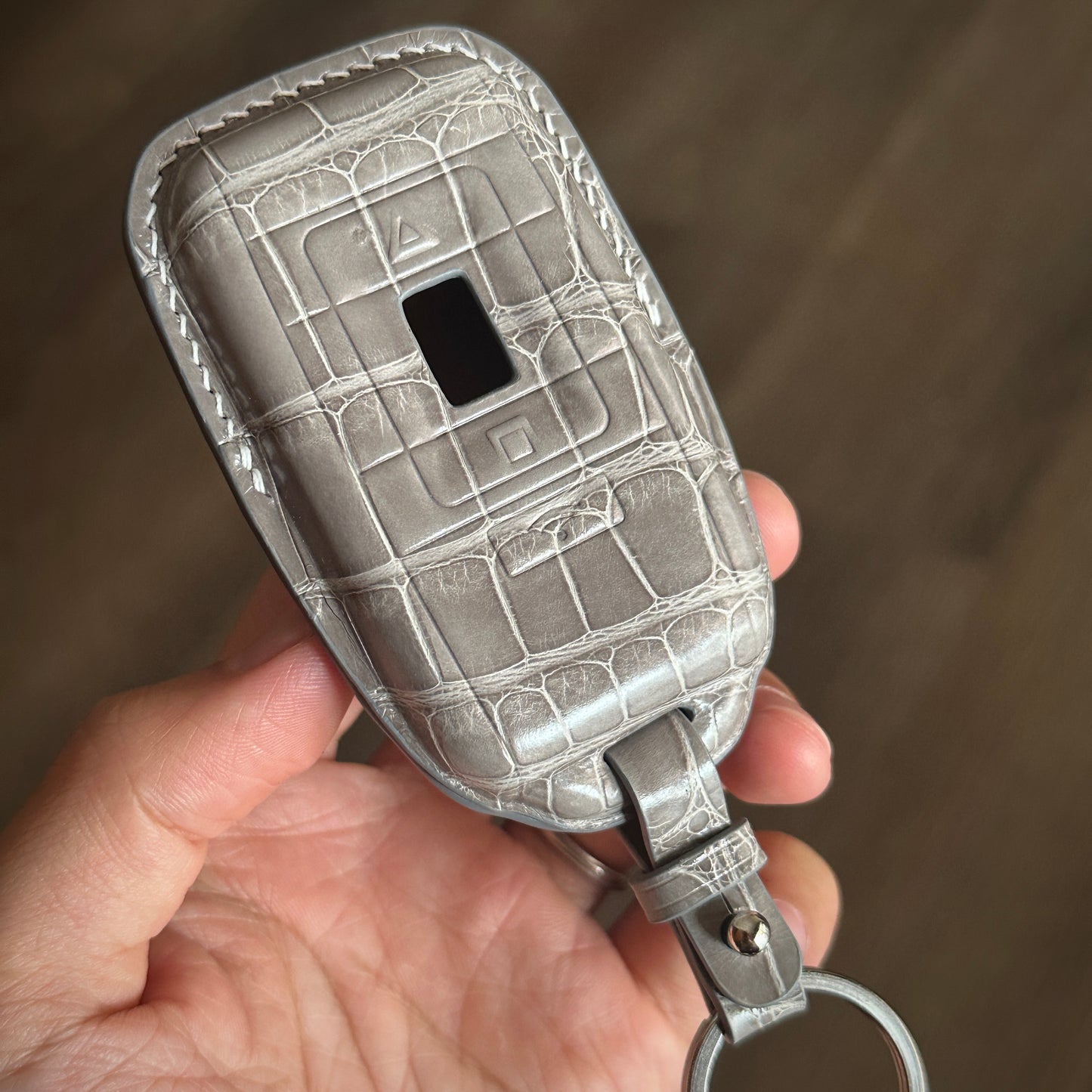 Rolls Royce Crocodile key fob cover, Leather key holder
