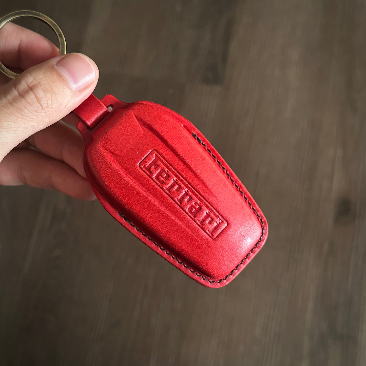 Ferrari key fob cover, key case, Buttero Leather