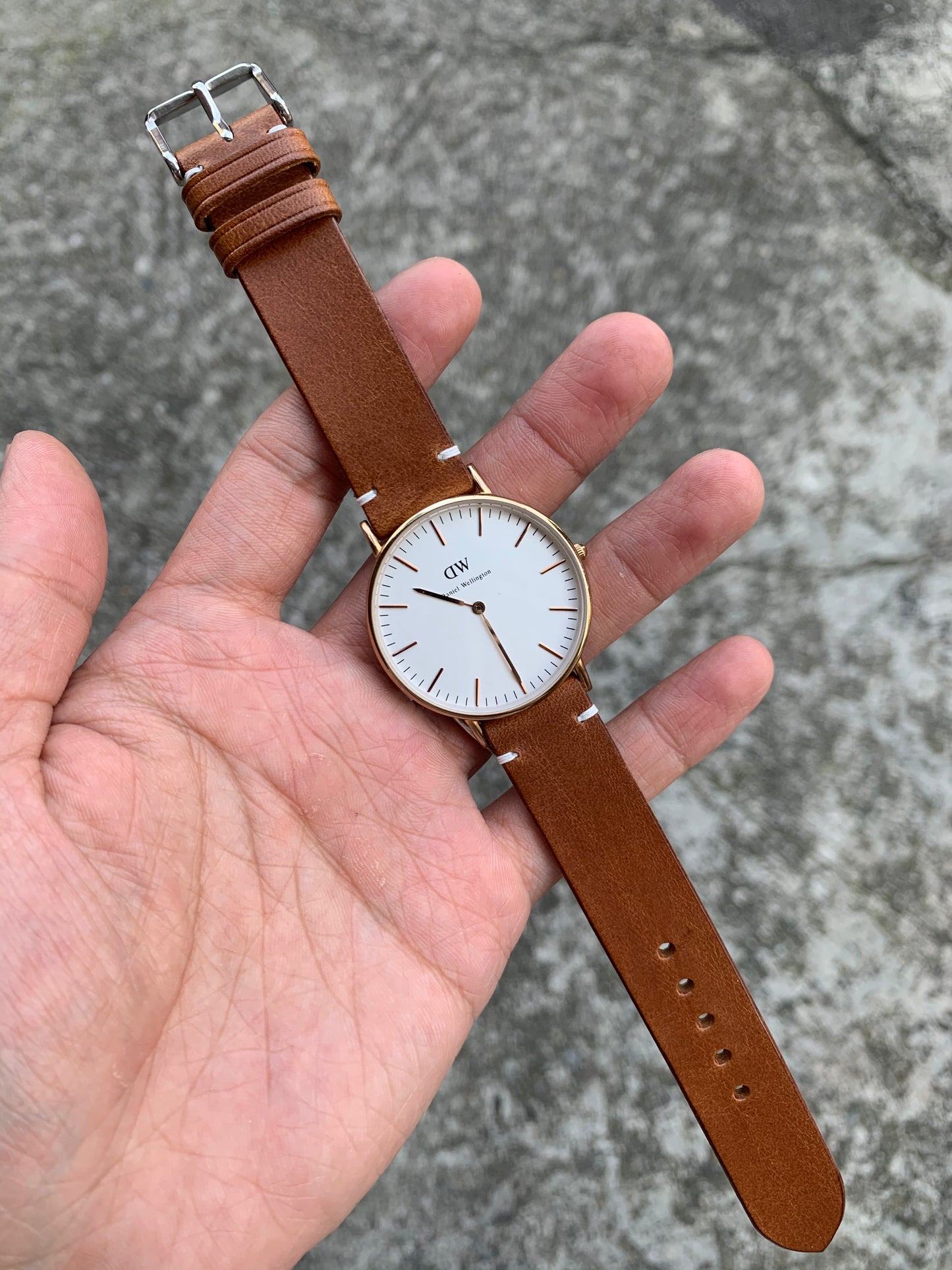 Italian Buttero leather watch band