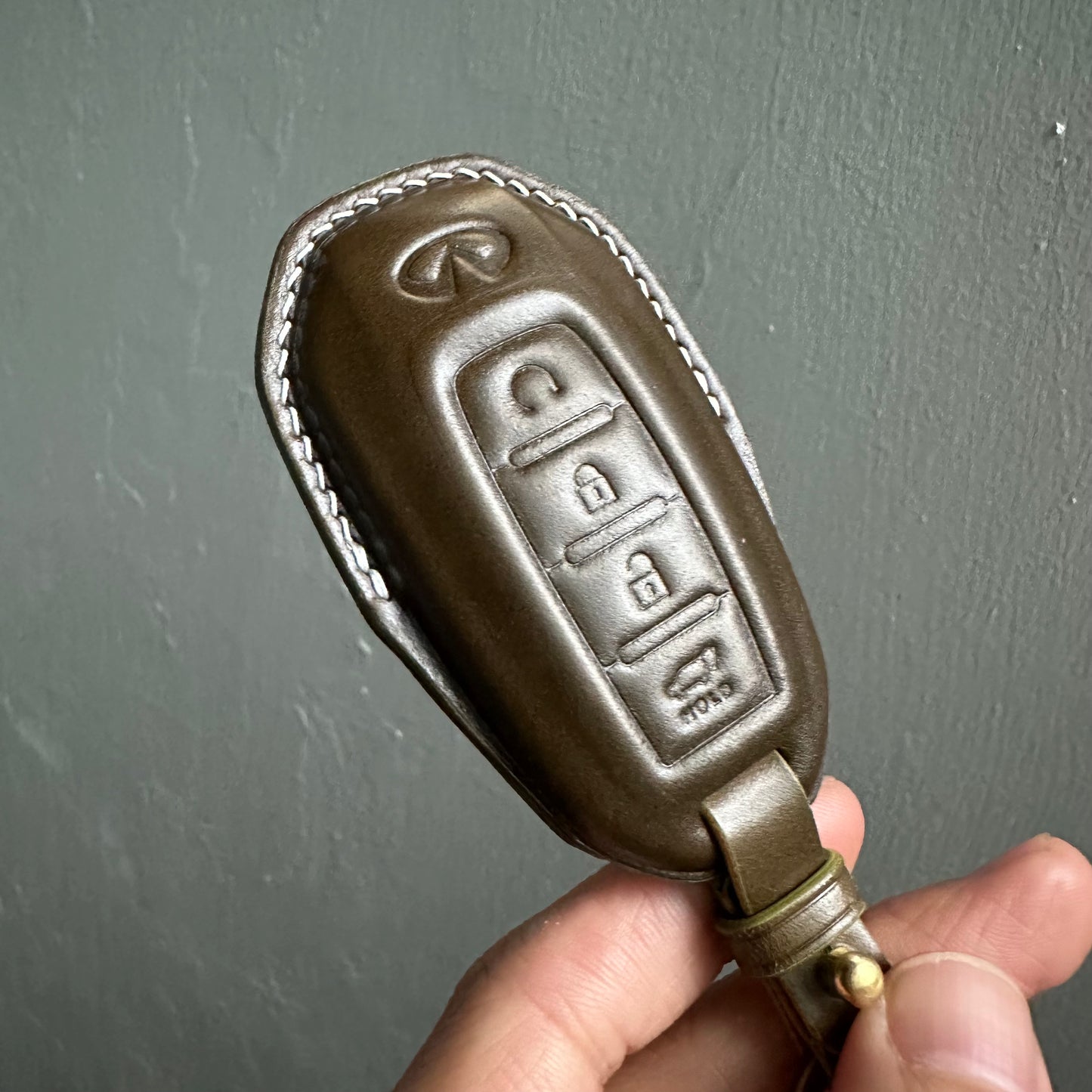 Infiniti key fob cover, Shell Cordovan key case