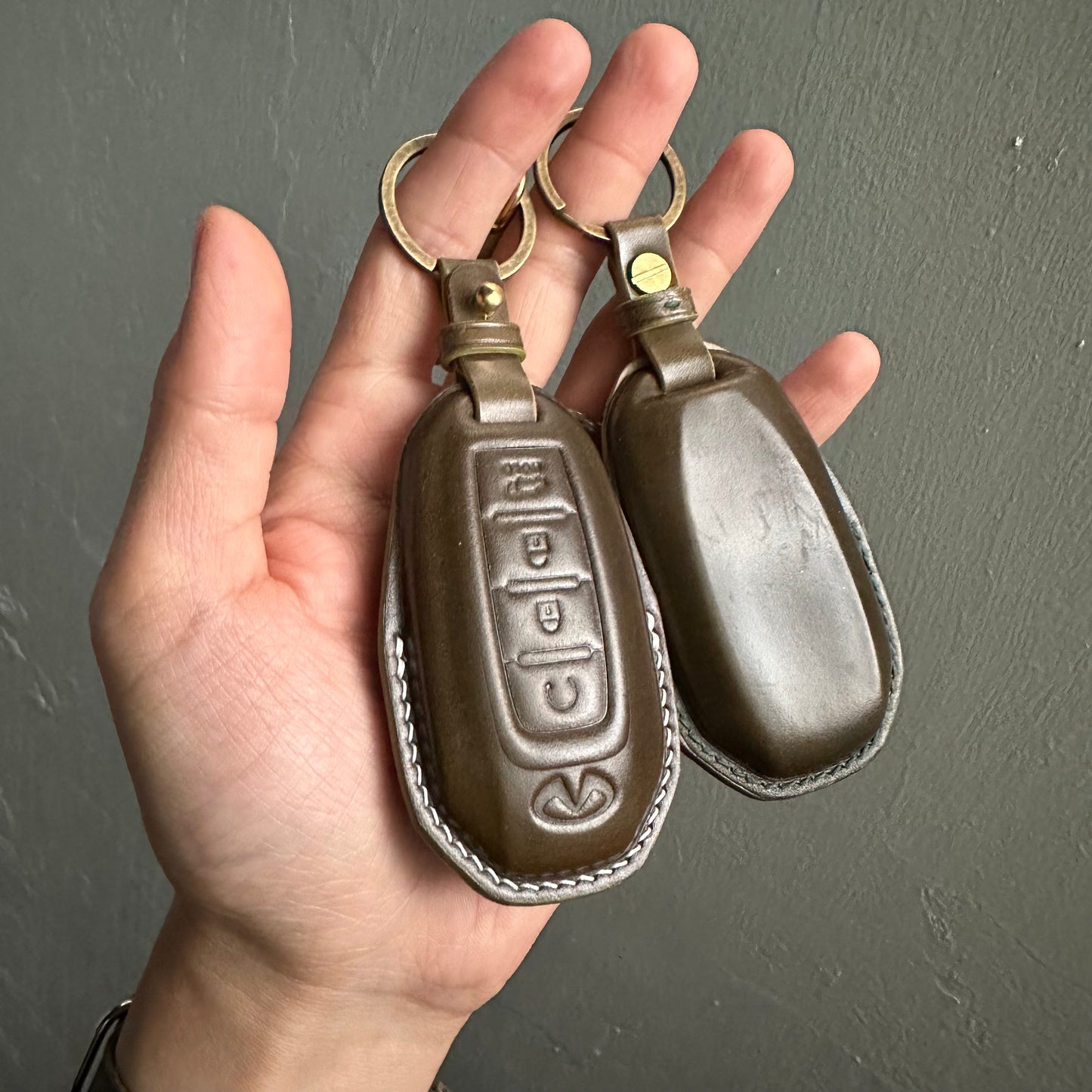 Infiniti key fob cover, Shell Cordovan key case