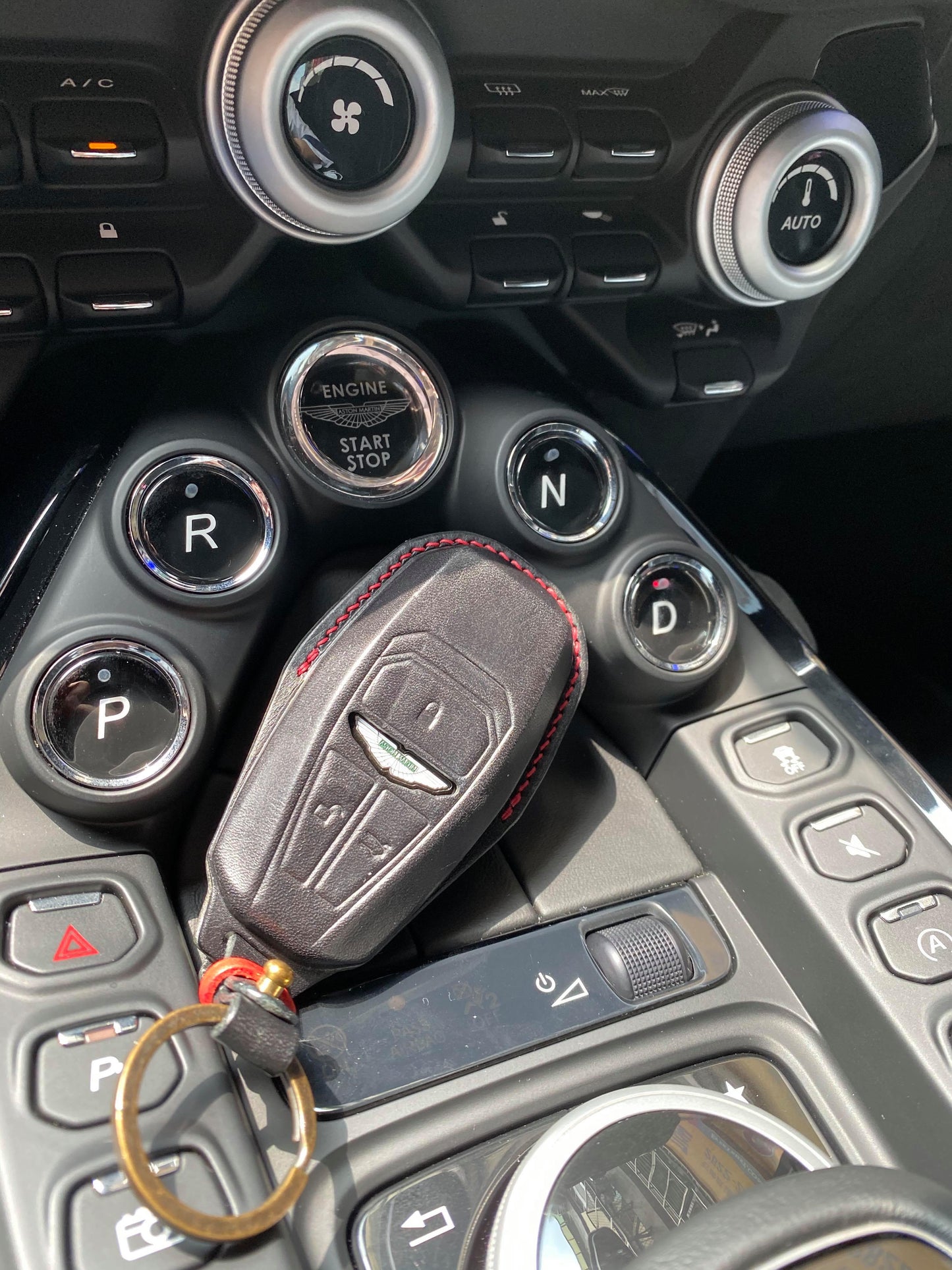 Aston Martin key fob cover, key case, Buttero Leather
