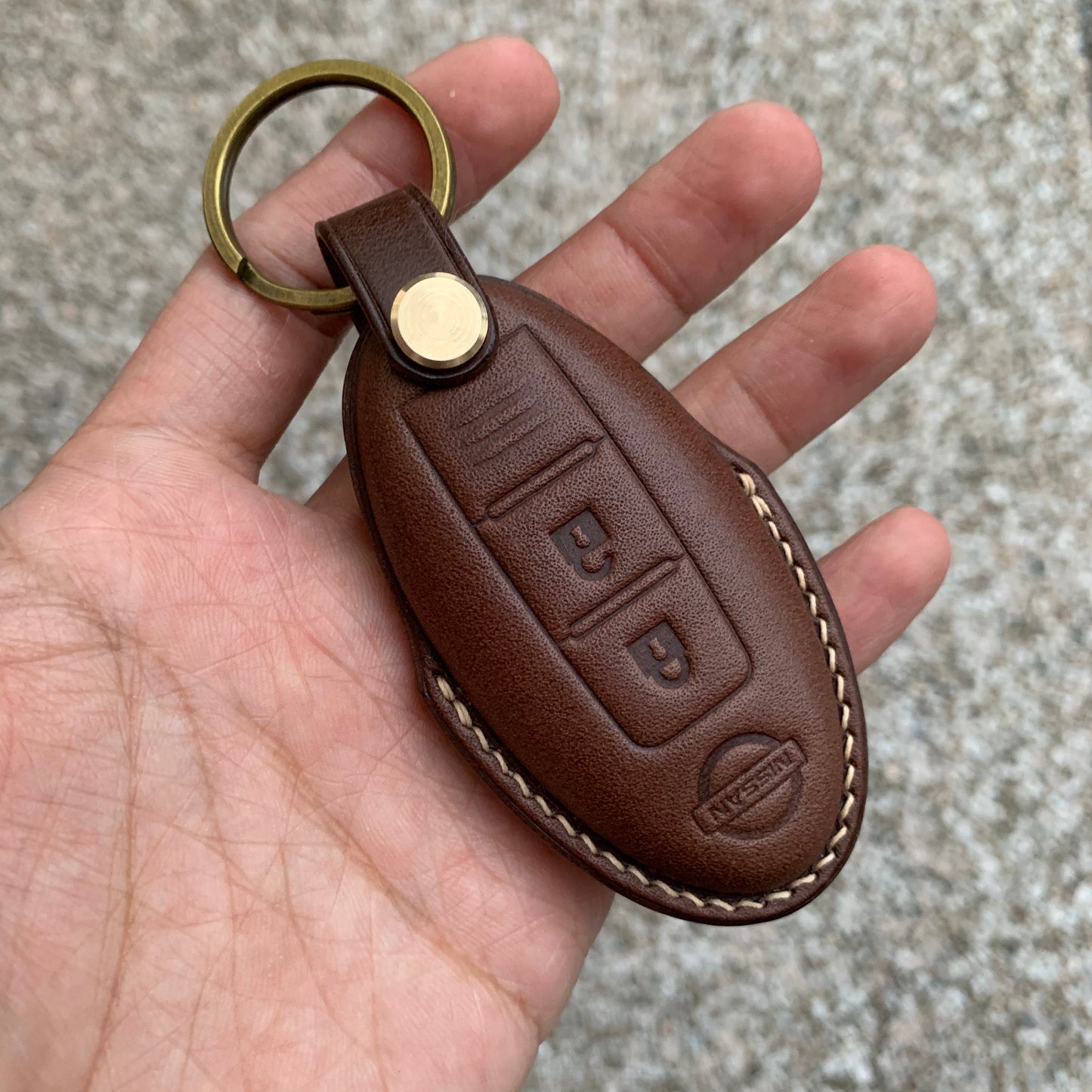 Nissan key fob cover, Buttero Leather key case