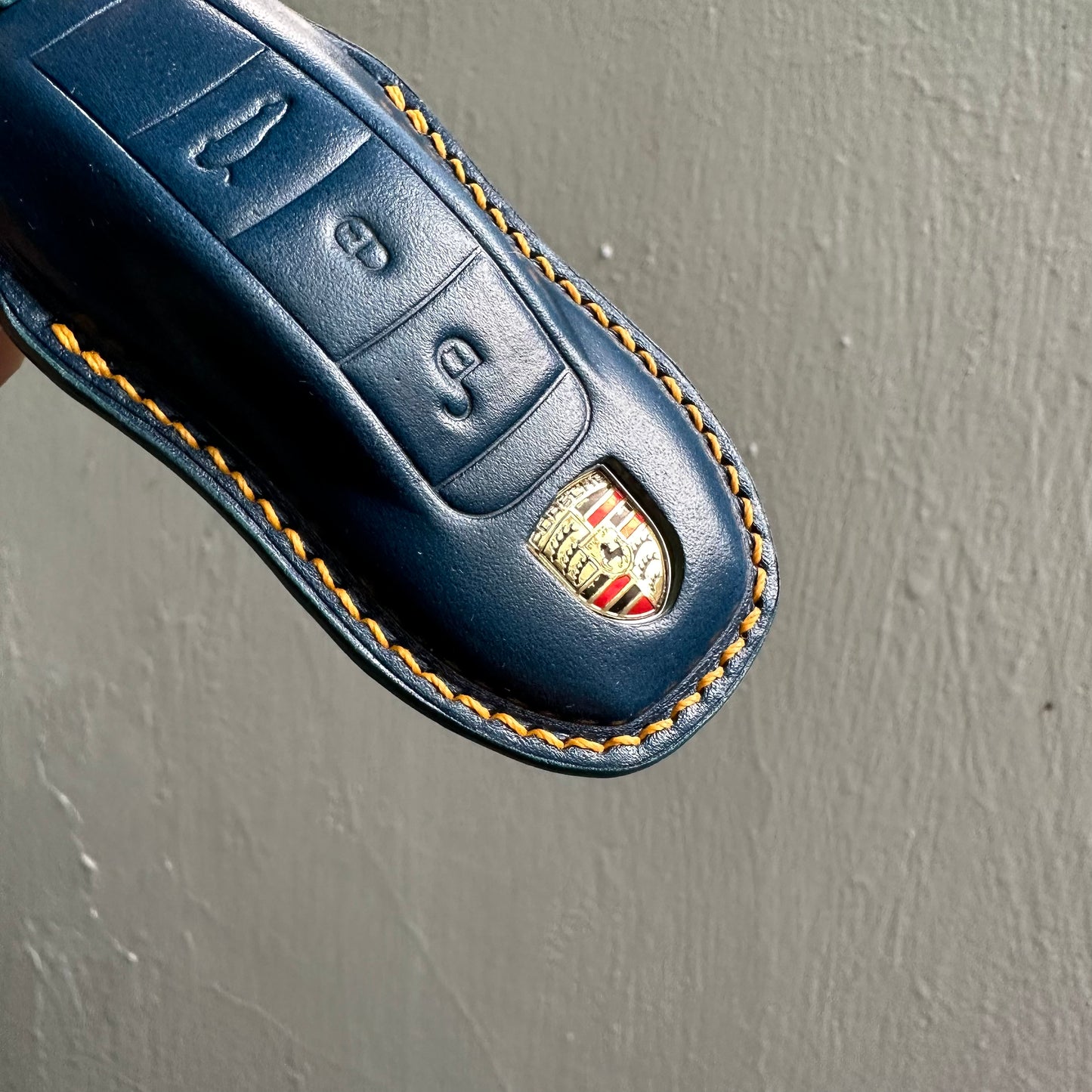Porsche key fob cover, key case, Shell Cordovan