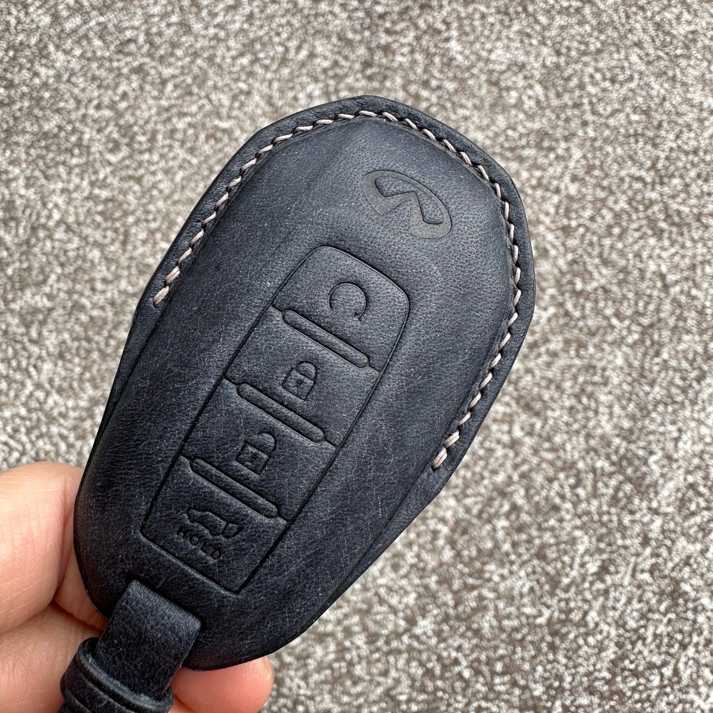 Infiniti key fob cover, Pueblo leather