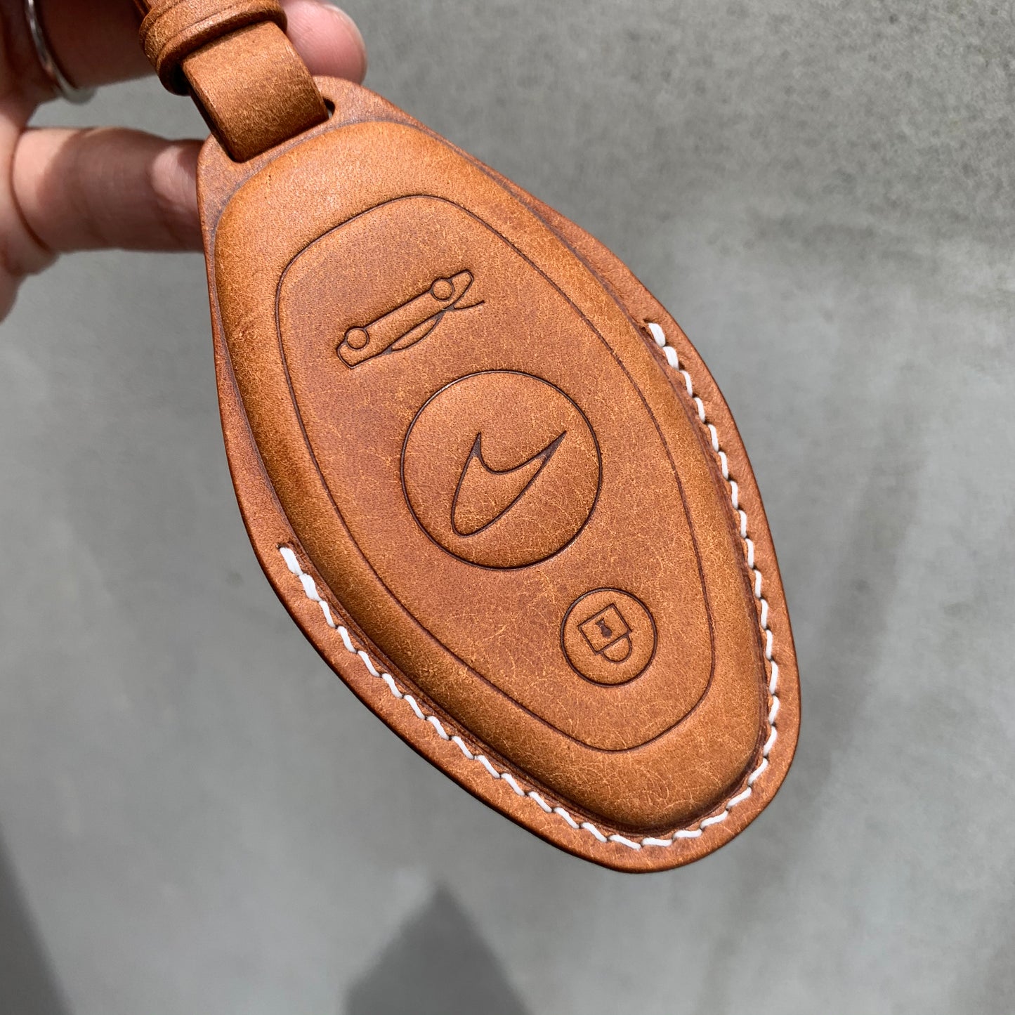 McLaren key case, key fob cover, Pueblo leather