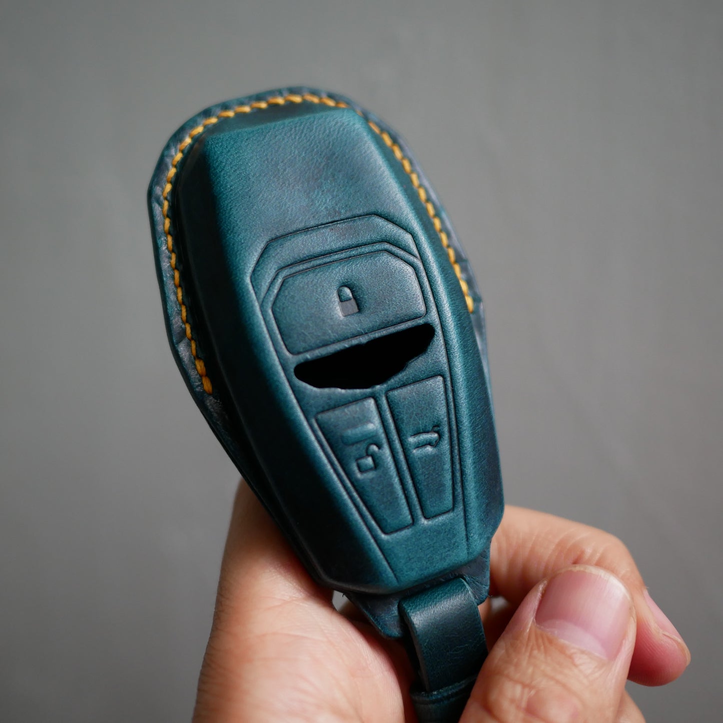Aston Martin key fob cover, key case , Wax leather
