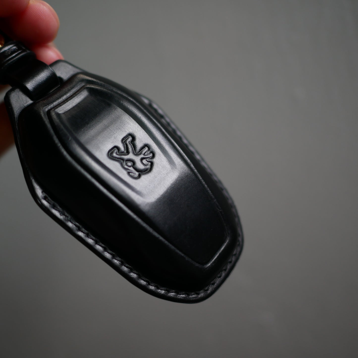 Peugeot key fob cover, Shell Cordovan