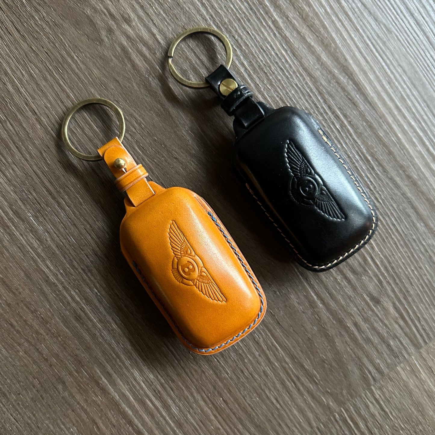 Bentley key fob cover, Bentley Leather key case, Shell Cordovan