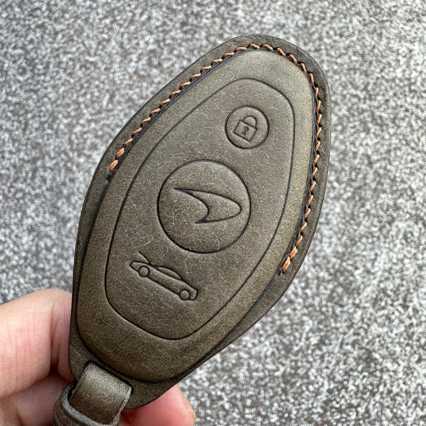 McLaren key case, key fob cover, Pueblo leather