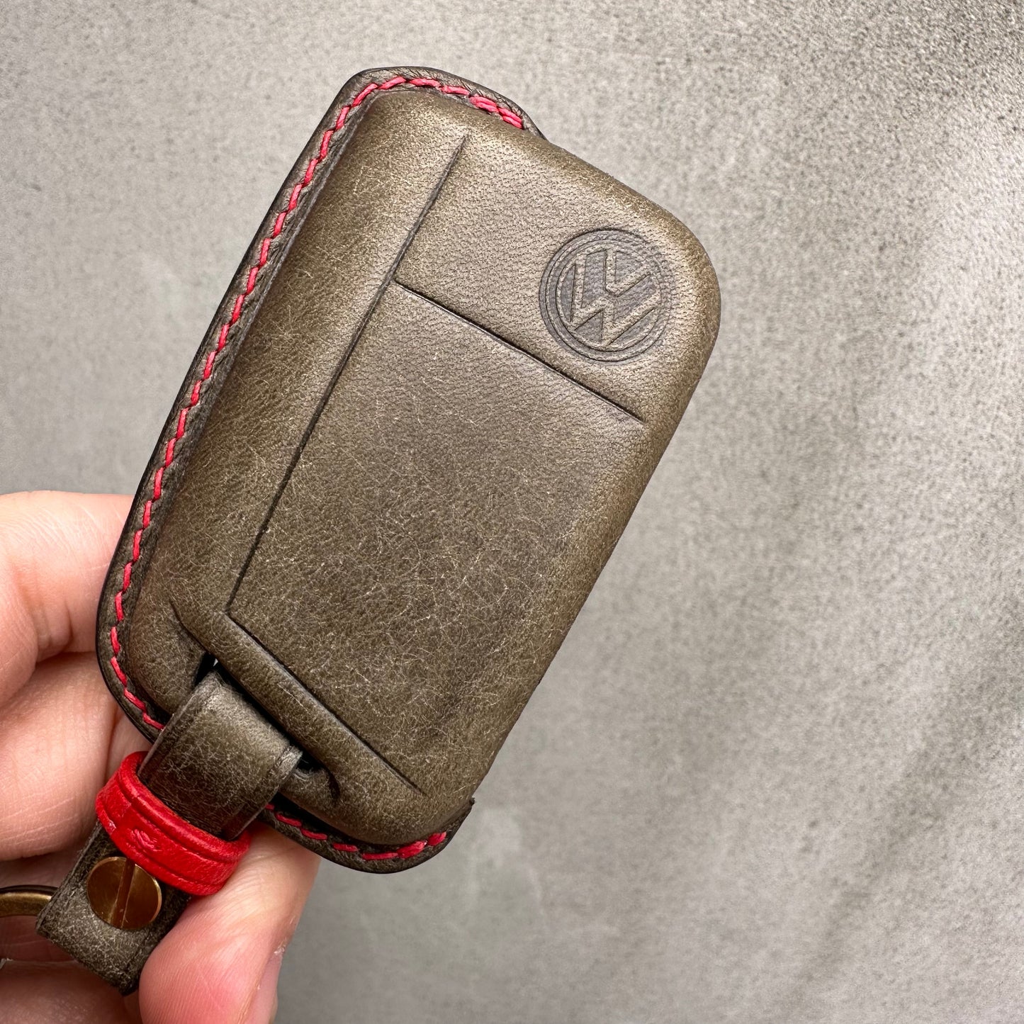 Volkswagen key fob, Pueblo leather key case
