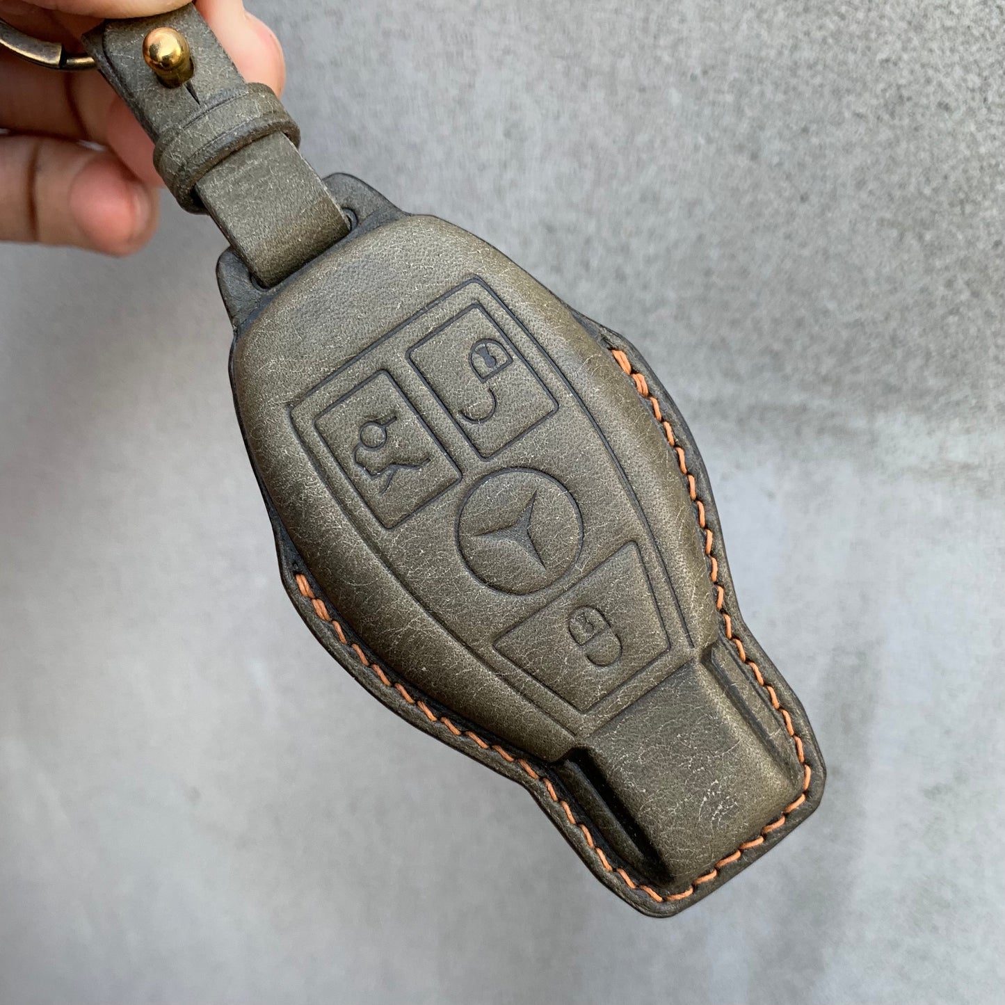 Mercedes-Benz key fob cover, Pueblo leather