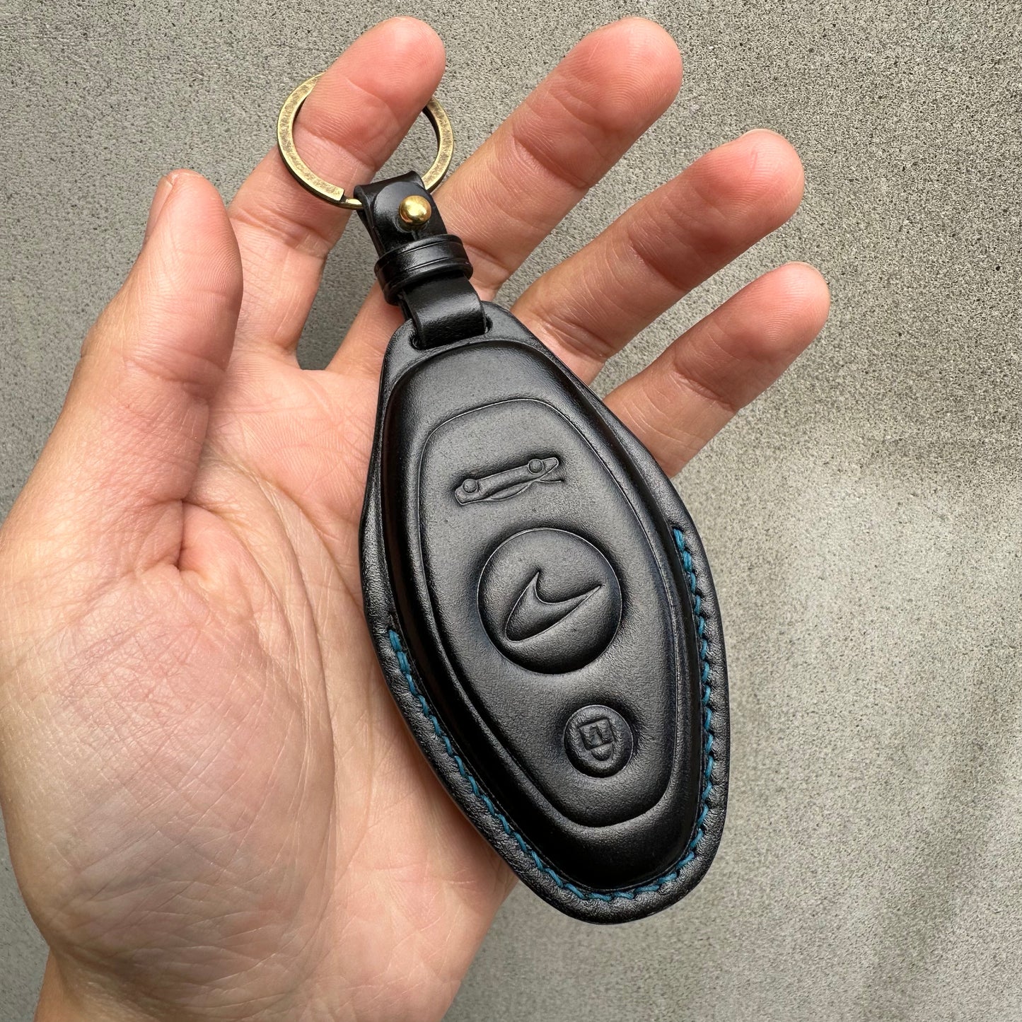 McLaren key fob cover, Shell Cordovan