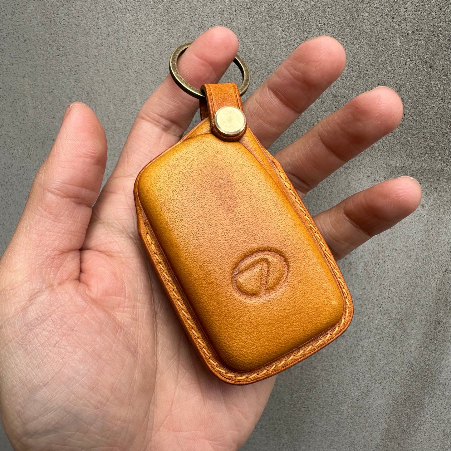 Lexus key fob cover, Wax leather