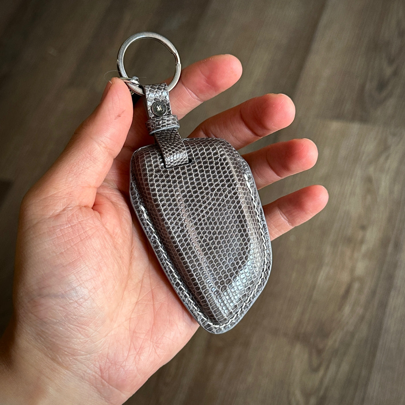 BMW key fob cover, BMW Leather key case, Lizard leather