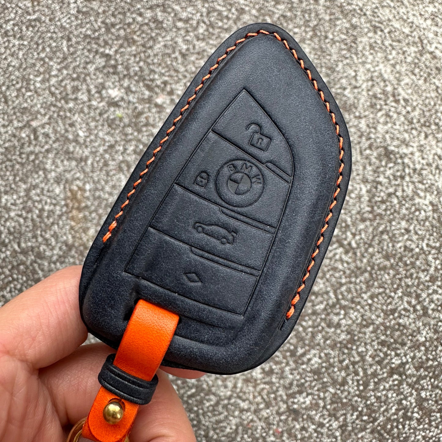 BMW key fob cover, Pueblo leather