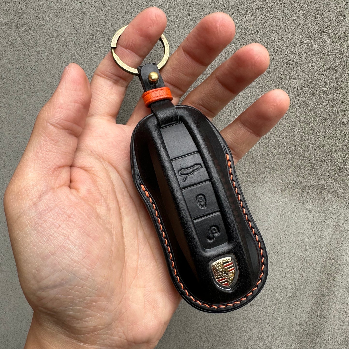 Porsche key fob cover, Buttero Leather