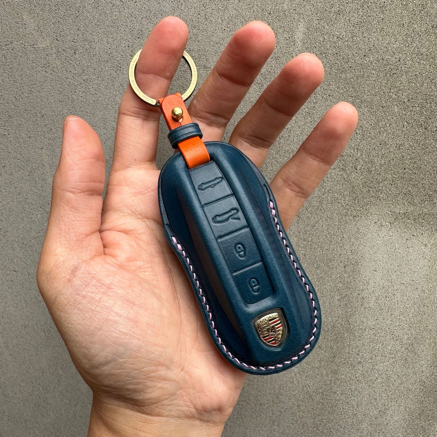 Porsche key fob cover, Buttero Leather