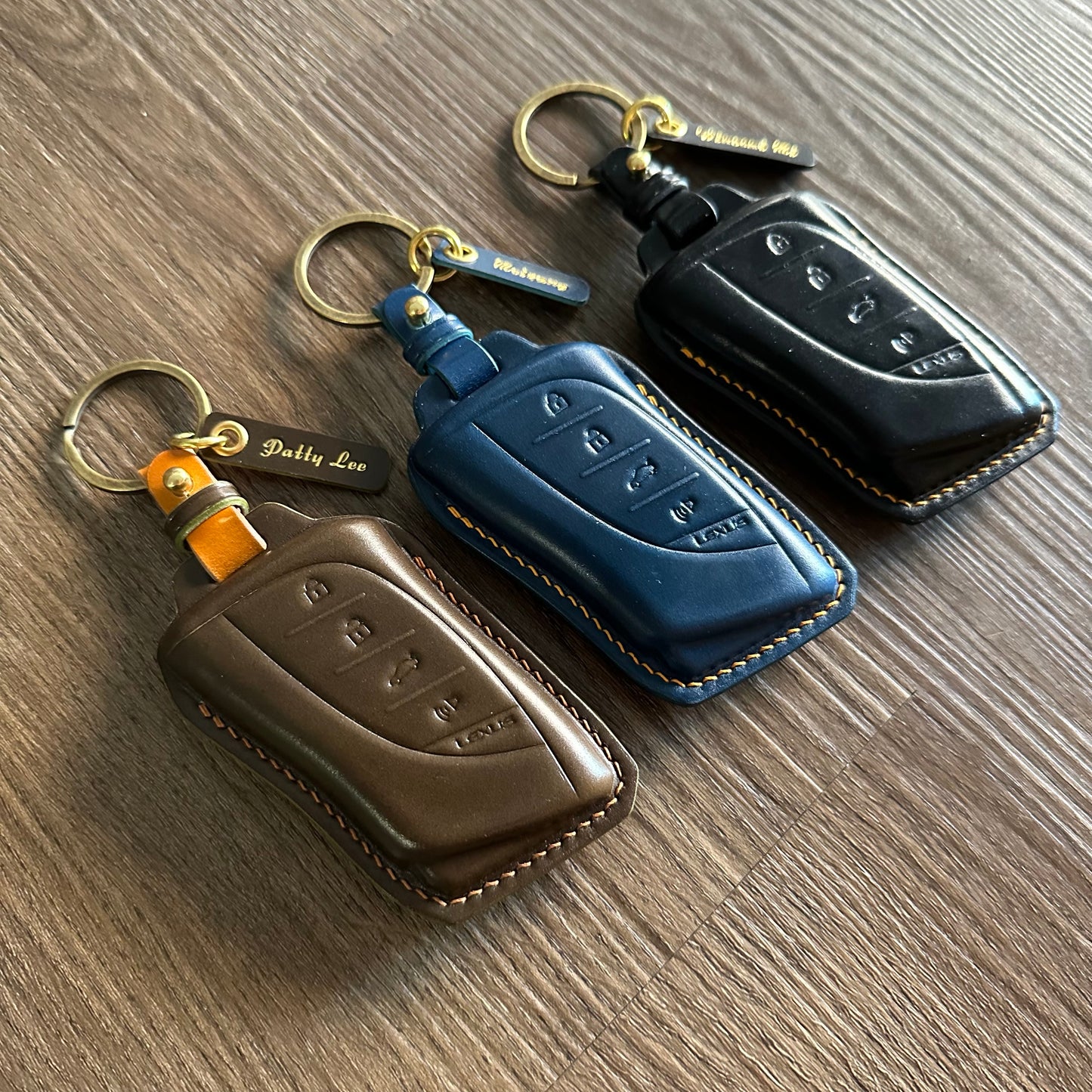 Lexus key fob cover, Shell Cordovan