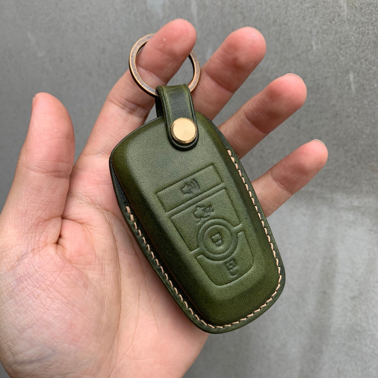 Ford key fob cover, Wax leather