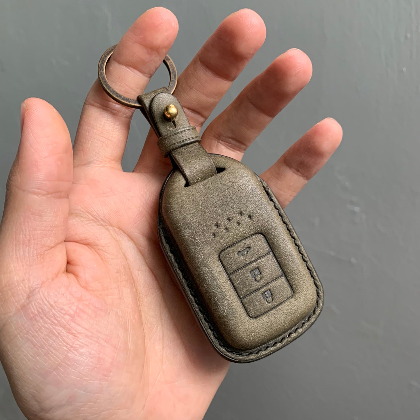 Honda key fob cover, Pueblo leather key case