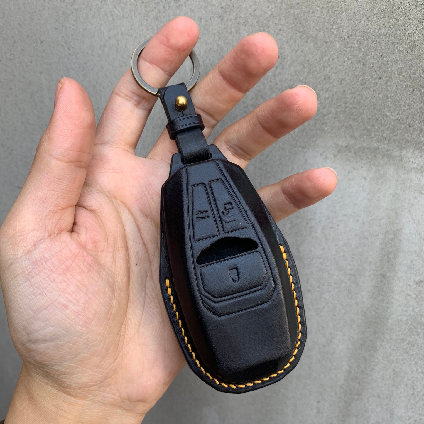 Aston Martin key fob cover, key case, Buttero Leather