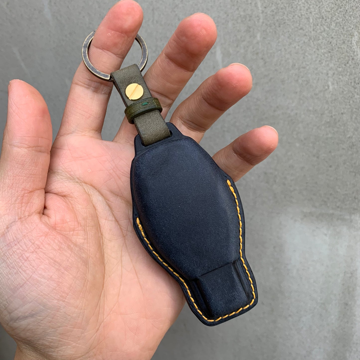 Mercedes-Benz key fob cover, Pueblo leather