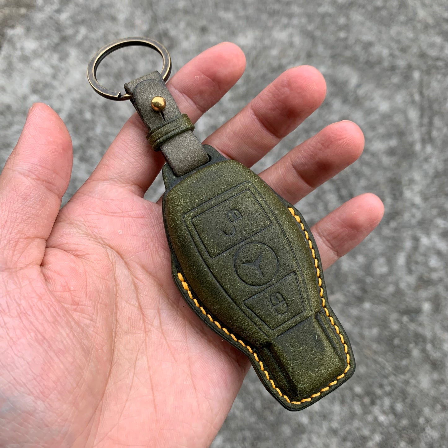 Mercedes-Benz key fob cover, Pueblo leather