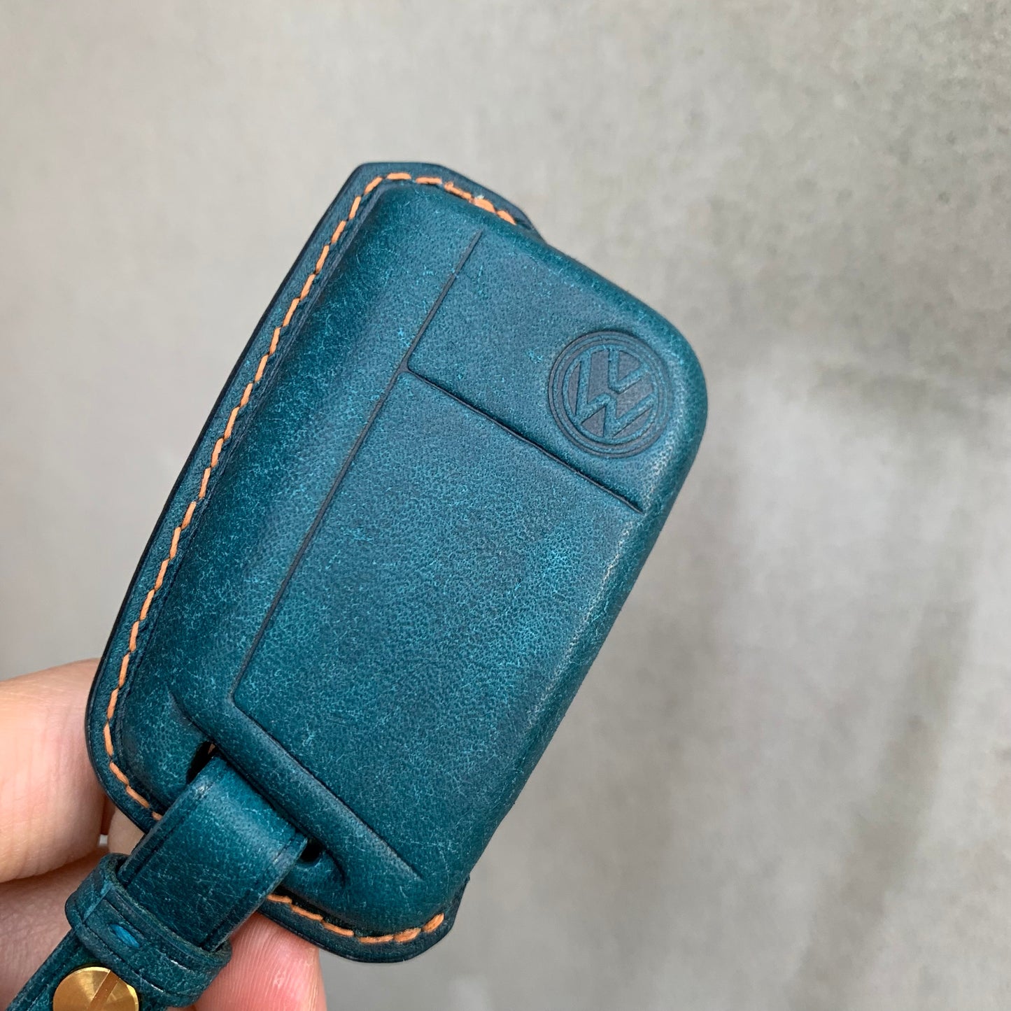 Volkswagen key fob, Pueblo leather key case