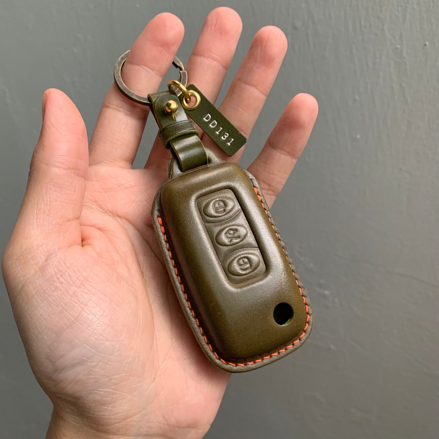 Bentley key fob cover, Bentley Leather key case, Shell Cordovan