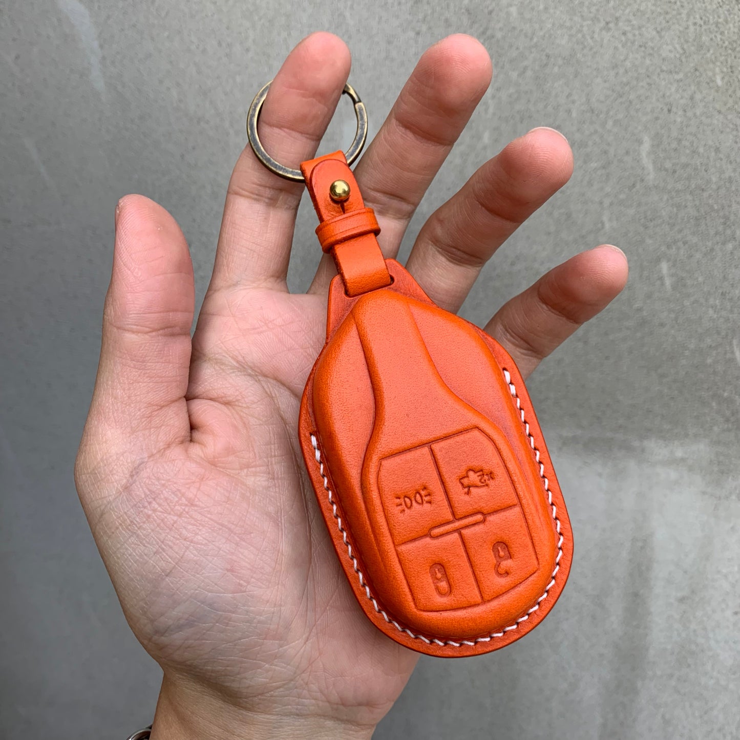 Maserati key fob cover, Buttero Leather