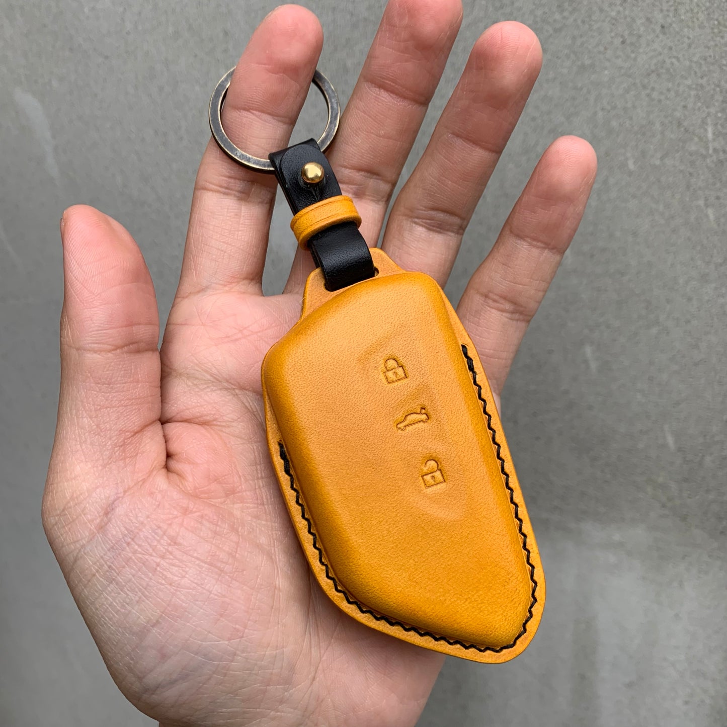 Volkswagen key fob cover, Buttero leather