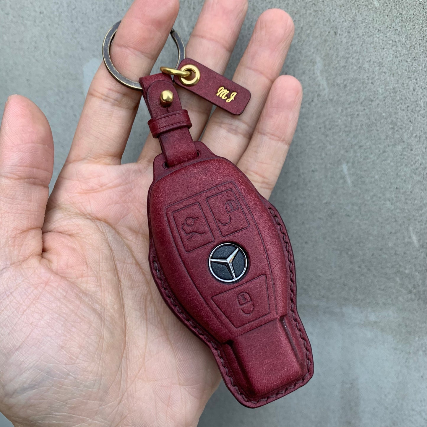 Mercedes-Benz key fob cover, Pueblo leather