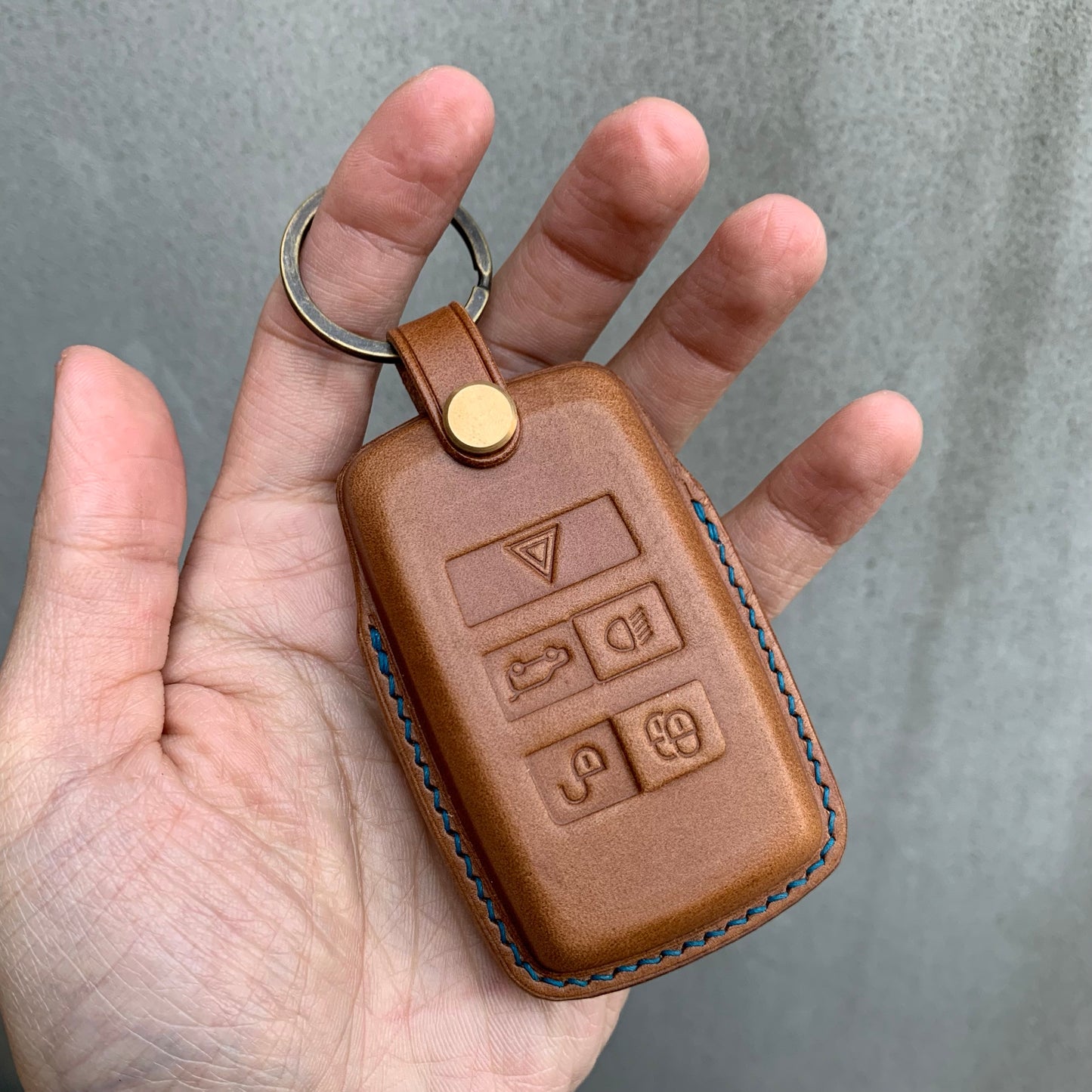 Jaguar key fob cover, Buttero Leather
