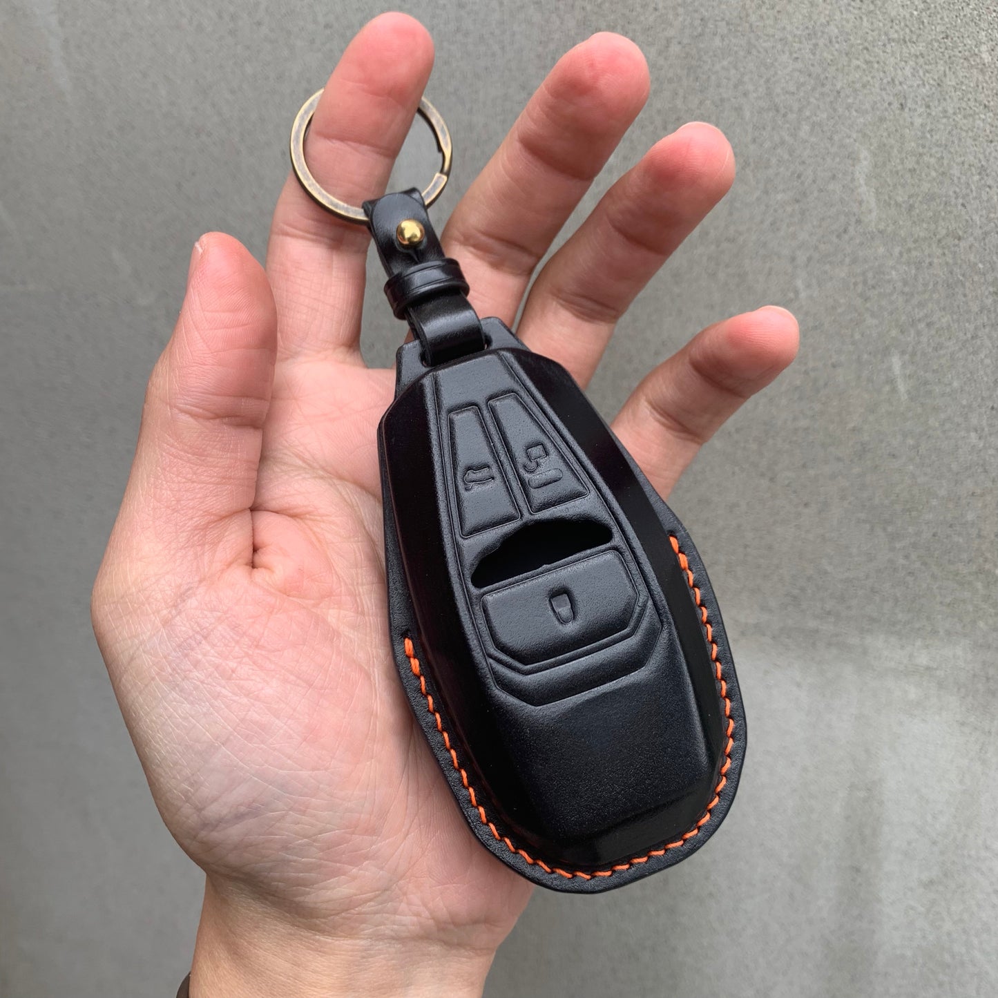 Aston Martin key fob cover, key case, Buttero Leather