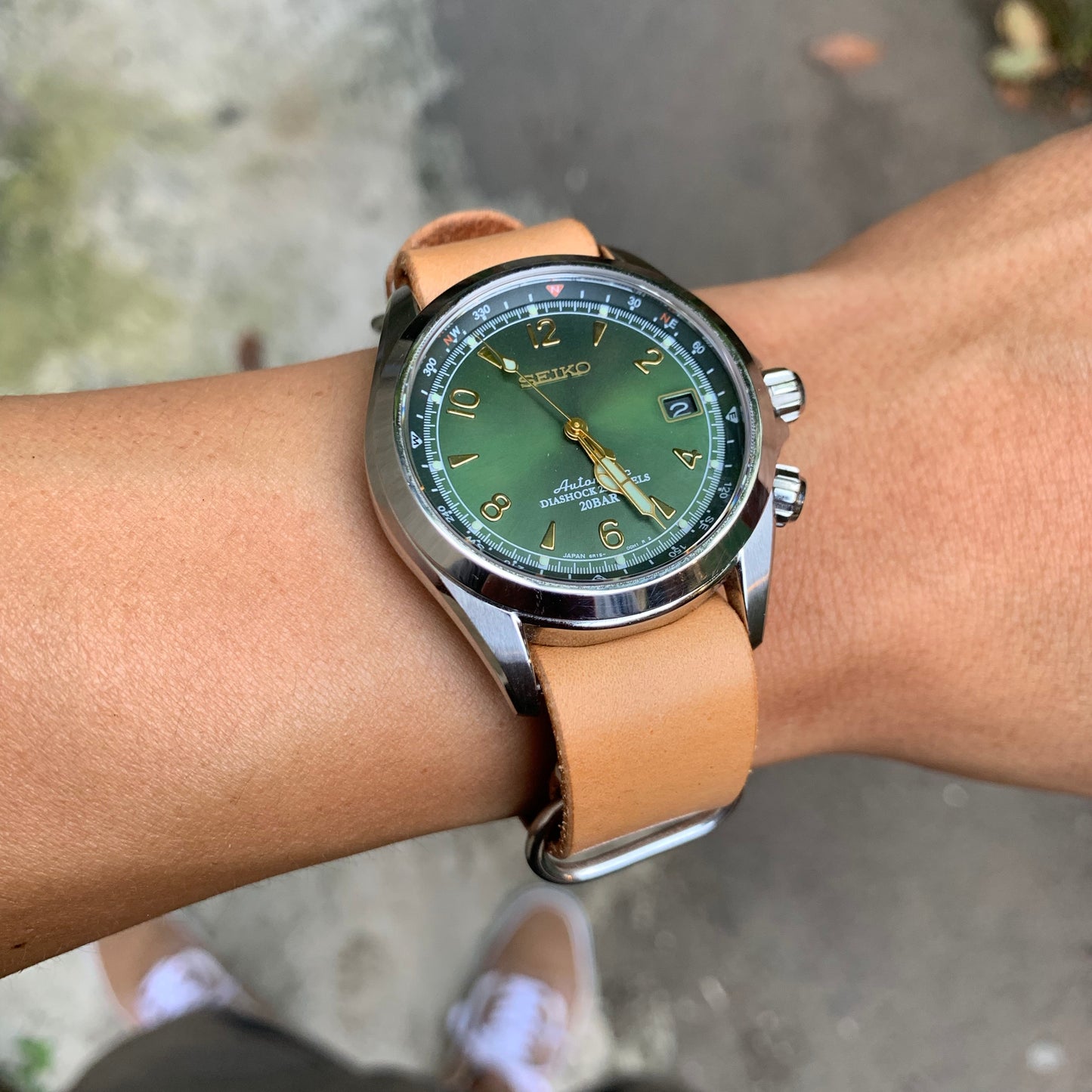Buttero Leather NATO strap, leather zulu strap