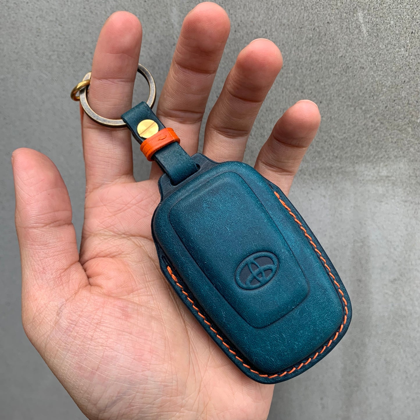 Toyota key fob cover, Pueblo leather